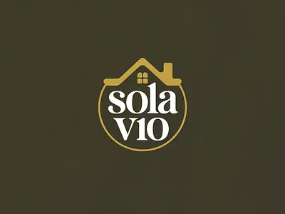 Sola Vio — A Warm, Minimalist Letter mark Logo branding design graphic design illustration lettermark logo logo design typography ui ux vector wormark