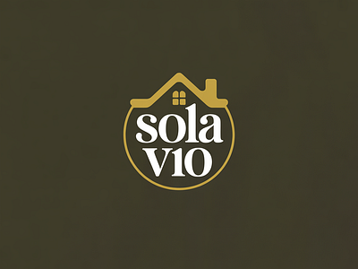 Sola Vio — A Warm, Minimalist Letter mark Logo branding design graphic design illustration lettermark logo logo design typography ui ux vector wormark