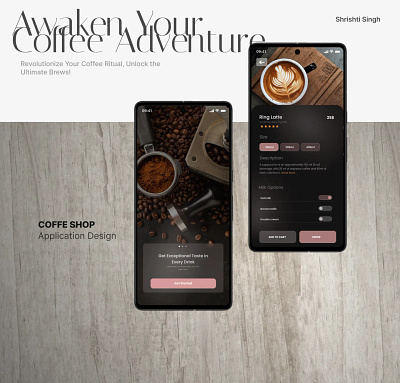 Coffee App - UI app brand design design mobile app ui