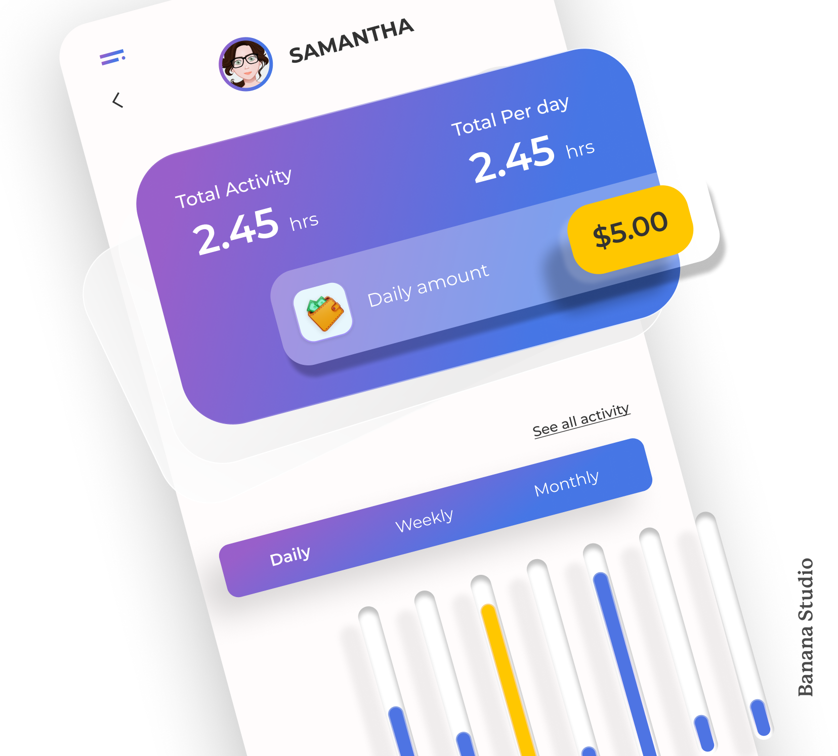 Minimalist Design app creative graphic design ui