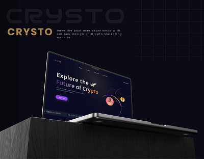Crysto Marketing Website blockchain crypto design saas ui website