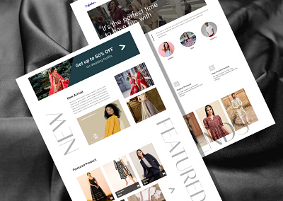 E-commerce clothing design figma style ui