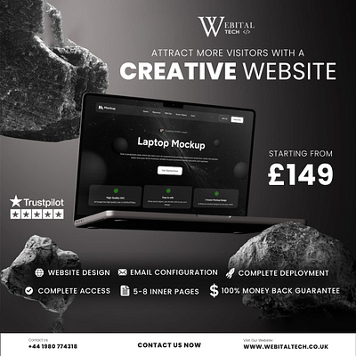 Creative WEB Ad Post Design branding creative web ad post design design graphic design illustration logo logo design typography ui ux vector