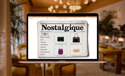 Nostalgique - Luxury Vintage Website Design antique web design antique website classic web design creative web design high end website luxury web design luxury website newspaper web design newspaper website old world website retro web design retro website timeless web design traditional web design traditional website unique web design unique website vintage e commerce website vintage web design vintage website