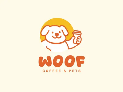 WOOF / Pet-Friendly Coffee Shop brand brand design brand identity cats coffee coffee shop coffee shop branding coffee shop logo dog logo pet