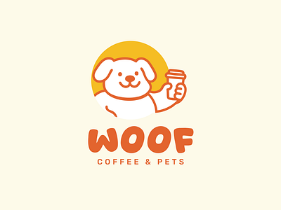 WOOF / Pet-Friendly Coffee Shop brand brand design brand identity cats coffee coffee shop coffee shop branding coffee shop logo dog logo pet