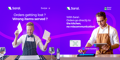 Social Media Post - Saral RMS graphic design poster poster design restaurant management system rms saral social design social media post socialmedia