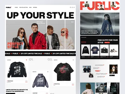 Fashion E-Commerce Website design e commerce elegant fashion landing page marketplace online store shop shopping ui ux website