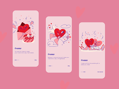 Valentines day app art design flat graphic design icon illustration illustrator typography ui ux vector web
