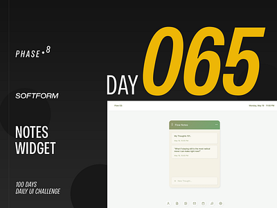Notes Widget - DailyUIChallenge 100daysui branding dailyui dailyuichallenge design illustration logo ui uiux website