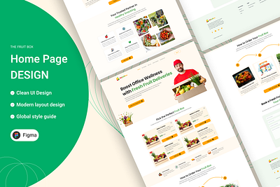 The Fruit Box Landing Page ecommerce food website ecommerce fresh food website ecommerce home page ecommerce landing page ecommerce organic food website food box fresh food fresh food home page fresh food website fresh organic food fruit box home page landing page organic food organic food home page organic food website organic fresh food ui ui design website design