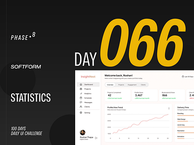 Statistics - DailyUIChallenge 100daysui branding dailyui dailyuichallenge design illustration logo ui uiux website