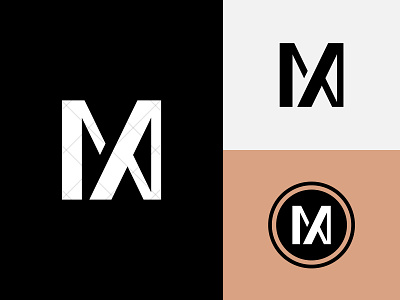MA Logo a am am logo am monogram branding creative fashion logo graphic design identity lettermark logo logo design logotype m ma ma logo ma monogram modern monogram vector art