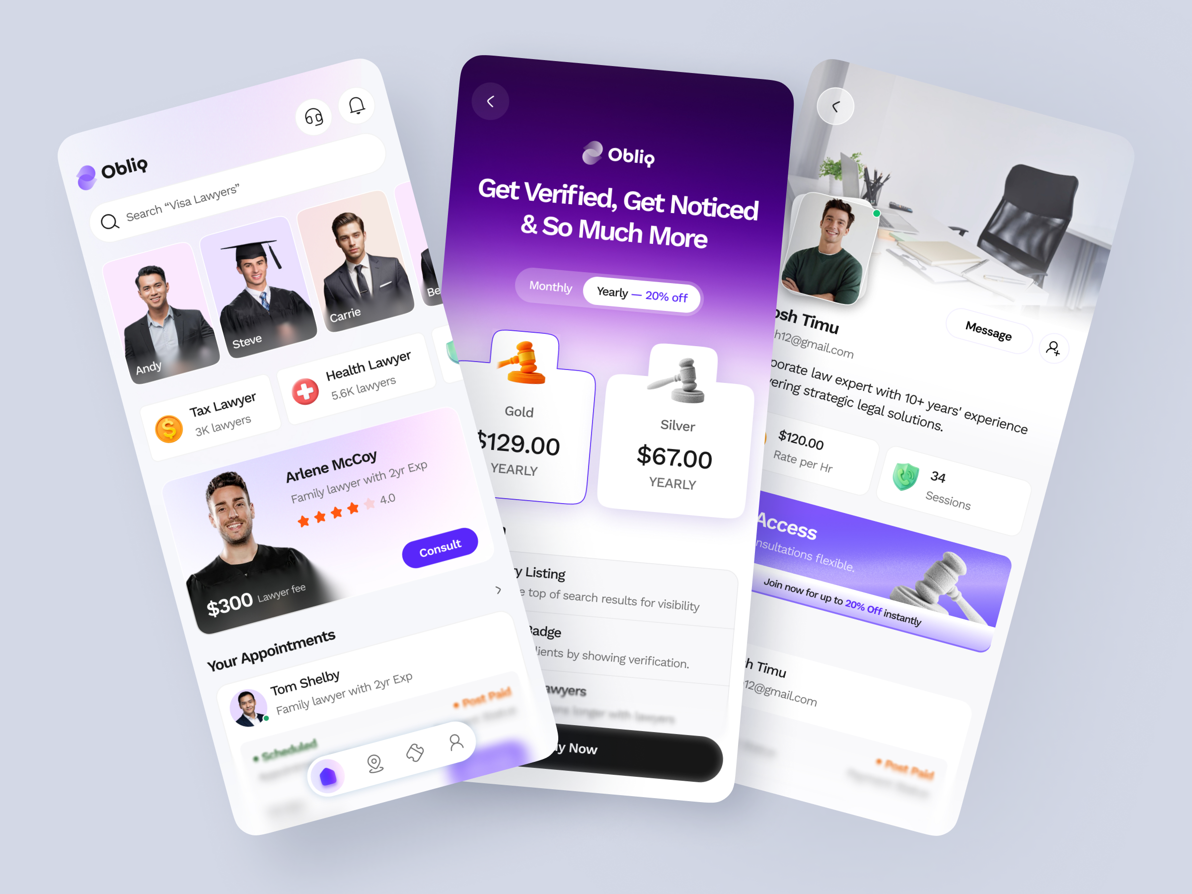 Example of Premium App UI/UX Design