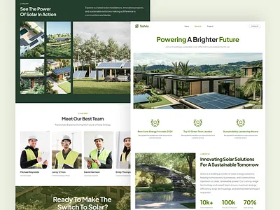 Solvix About & Contact Page – Solar Panel Website UI Figma about ux clean ui design contact page ux contact section figma creation figma design figma page green brand web rene wab leux responsive ux solar energy web solar pages solar panel company solvix design ui inspiration ui showcase ui trends web ui ux