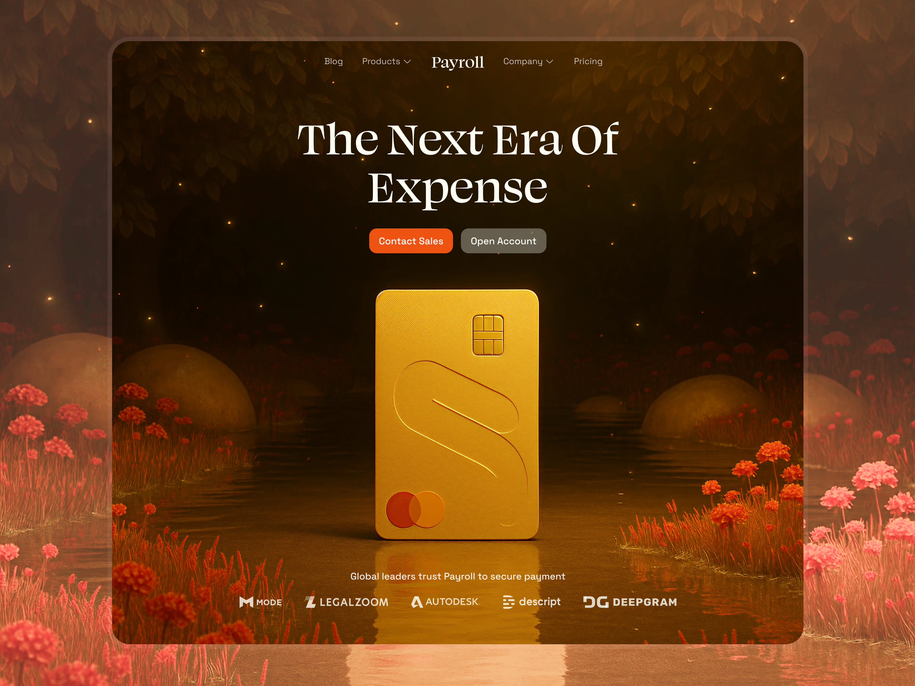 Example of Website Header Section Design