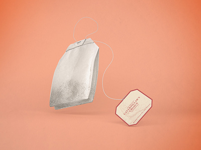 Tea Tag - The Looking Glass branding cbd design food graphic design illustration packaging retro tea vintage