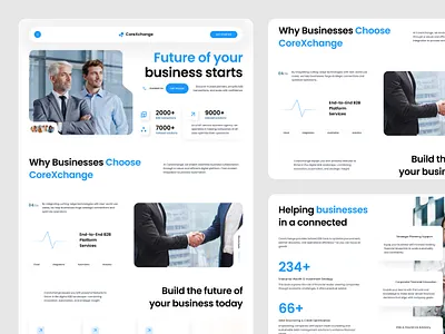 B2B Platform Landing Page Template Scalable Secure b2b b2b company branding design homepage landing page sales sales web design ui ui design ui ux user interface ux ux design web web design website website design