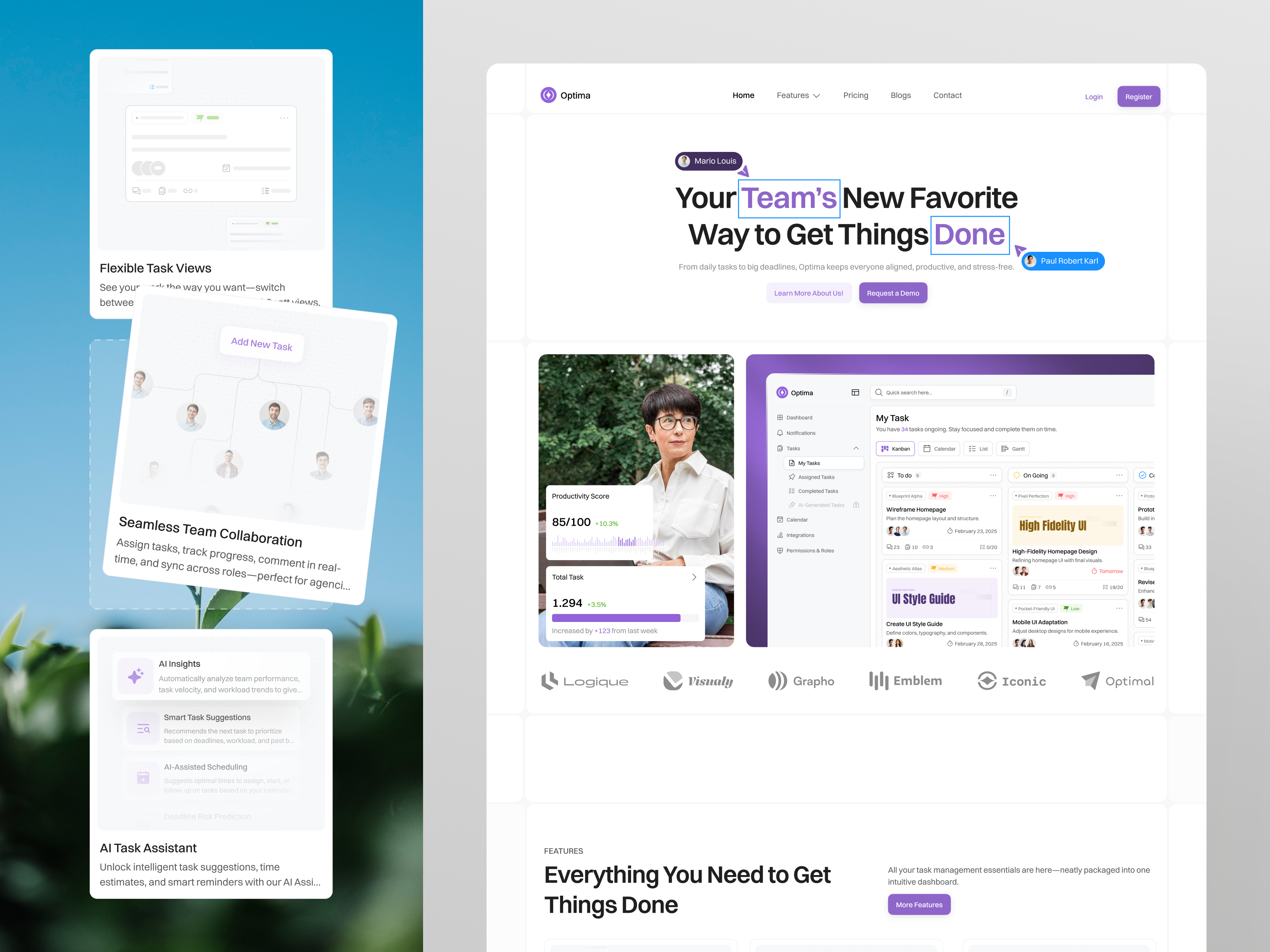 Example of Saa S Landing Page Design