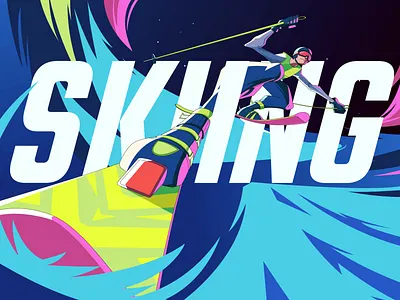 Sports Illustration Design | Orbix Studio 3d character design 3d illustration character design conceptart art cosmo design design inspiration digital art esports flat design graphic design illustration illustration design orbix studio skiing skiing artwork sports illustration storytelling art vector art visual storytelling