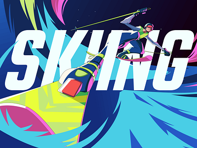 Sports Illustration Design | Orbix Studio 3d character design 3d illustration character design conceptart art cosmo design design inspiration digital art esports flat design graphic design illustration illustration design orbix studio skiing skiing artwork sports illustration storytelling art vector art visual storytelling