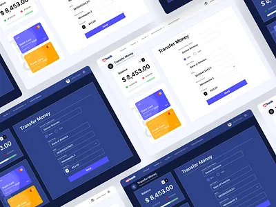 Bank Transfers UIUX balance bank bank identity banking app banking dashboard credit card credit limit dashboad financial app fintech app fintech branding fintech identity money transfer transaction visual identity web app