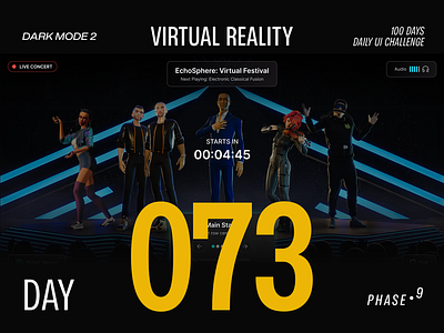 Virtual Reality - DailyUIChallenge 100daysui branding dailyui dailyuichallenge design illustration logo ui uiux website