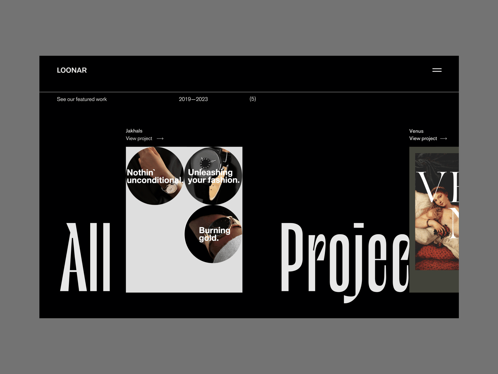 LOONAR STUDIOS — Website animation corporate website minimalist ui visual design web design