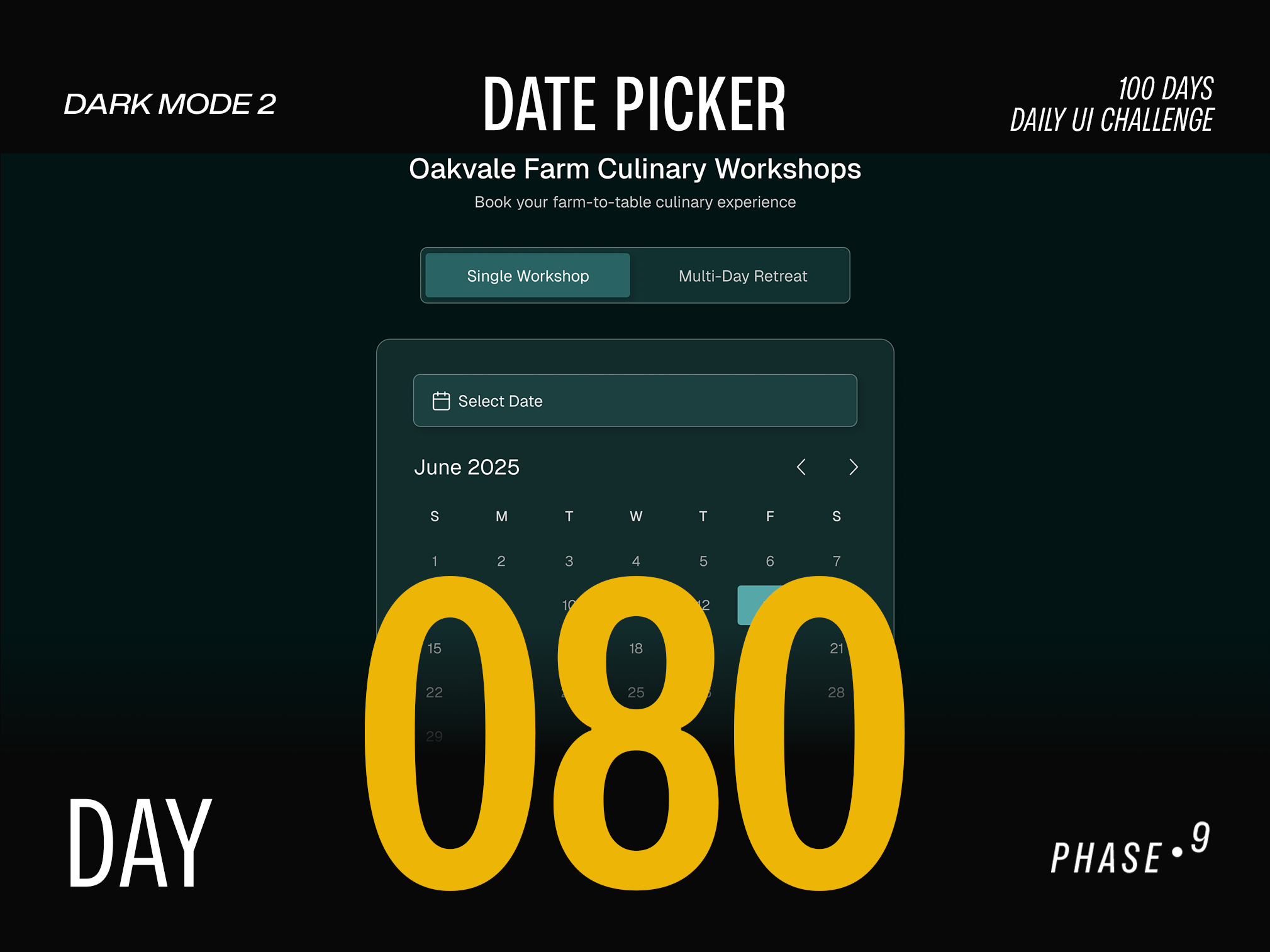 Date Picker - DailyUIChallenge 100daysui branding dailyui dailyuichallenge design illustration logo ui uiux website