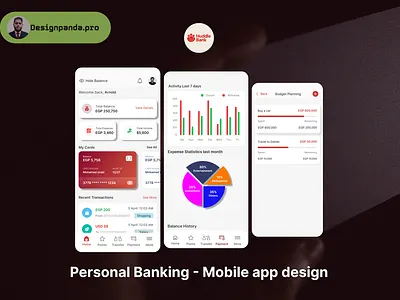 Personal banking - Mobile app - Budget handling android app banking best branding budget creative design graphic design ios ui ux