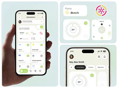 Smart Home Management Mobile App ai assistant app design automateyourspace dashboard design digitalhomecontrol effortlessliving futureofliving homeautomation homeinyourhands mobile application mobilehomecontrol modernhomeapp nextgenliving product design smart home management smartcontrolanywhere smarthometech smartliving techathome ui ux