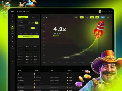 Crypto - Casino Website (Crash Page) casino casino game page casino interface casino landing page casino website crash crypto dashboard dice game design gaming dashboard jackpot online casino online sportsbook roulette web design