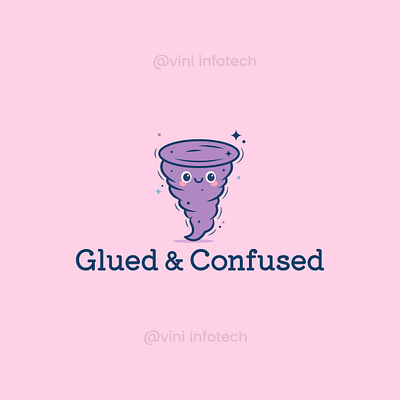 Glued & Confused Logo graphic design logo