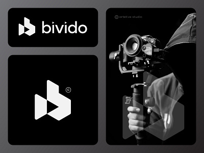 b camera/play icon logo design concept b brand brand identity branding camera icon letter b camera logo logo logo design logo designer logodesign logos mark minimalist logo photographer logo play icon simple logo traveller video camera video shooter