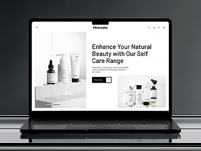 Ecommerce Beauty — Minimalist Website Design branding collection page cosmetic ecommerce ecommerce platform ecommerce website fashion landing page minimalist web design minimalist website modern online platform skincare ui web design web ui website design website redesign website ui wellness