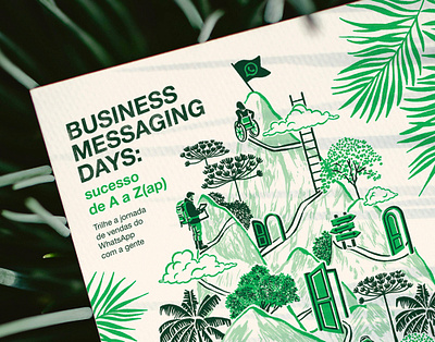 WhatsApp Business X Débora Islas advertising business nature painterly travel