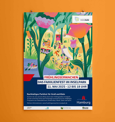 Frühlingserwachen X Gina Rosas Moncada advertising children garden pattern posters