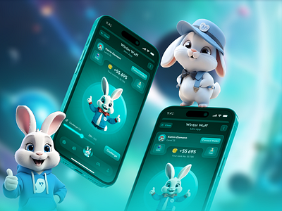 Level Up With Winter Wuff UI app design bot design clean game design games gaming ios mini app minimal mobile app mobile design originals store telegram telegram bot uiux