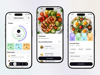 Health Coaching App Diet Screens animation counter design diet fitness fitness app graphic design health healthy lifestyle interface meals mobile mobile app mobile application mobile design mobile screens motion graphics ui user experience ux