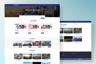 Travel – Bus Booking & Tour Website UI booking branding bus europe malasiya onlinepayments singapore tours travel travelwebsite ui