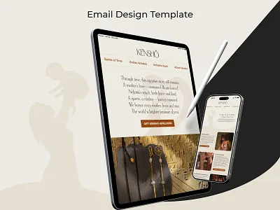 Kensho - Email Template Design advertising branding creative email email design email marketing email template marketing minimal template design ui