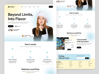 Restaurant Food Delivery Website antdesk app landing clean delivery service efatuix fast delivery food food and drink food delivery food delivery app food delivery landing page landing page product responsive design restaurant web web design website design