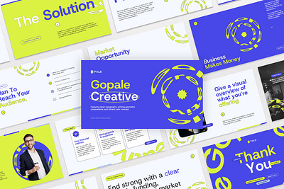 Gopale – Creative Pitch Deck Presentation business business presentation colorful creative design funding graphic design modern pitch deck powerpoint presentation startup typography