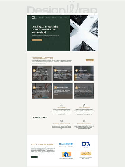 Australian Accounting Company Website Design accounting company website corporate website freelance website designer melbourne freelance designer