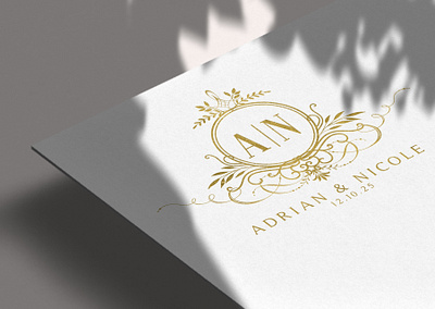 Couture Monograms and Crests bespoke wedding logo custom monogram custom wedding logo design illustration logo luxury logo luxury wedding logo wedding logo wedding monogram