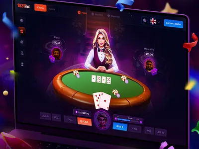Poker Game - Interface card game casino crypto poker gambling game interface game table gaming interface live poker online casino online poker poker poker design poker game poker site poket table ui ui poker ux web design