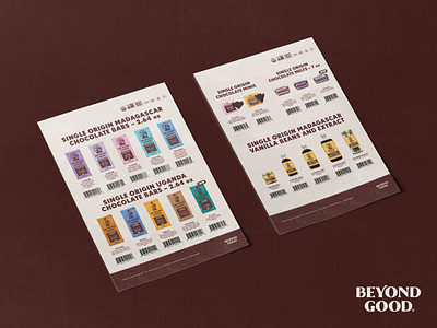 Chocolate Products Sell Sheet Design design graphic design sellsheet snack