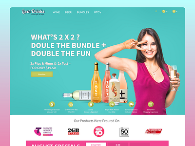 Website Design for Luxe Drinks brand branding design digital digital art ecommerce feminine food and beverage graphic design identity branding online shop shopify single product ui ui design ui ux ux ux design website website design