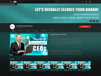 YouTube Thumbnail Design ads branding design graphic design illustration social media post vector