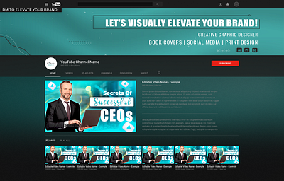 YouTube Thumbnail Design ads branding design graphic design illustration social media post vector